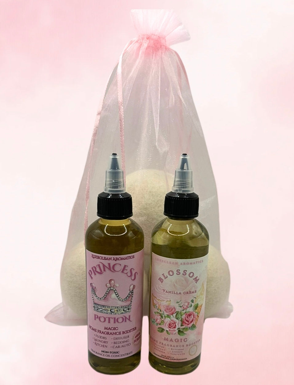 Laundry Kit - (2PACK) - 3 Wool Dryer Balls + 2 Fragrance Boosters OF YOUR CHOICE!