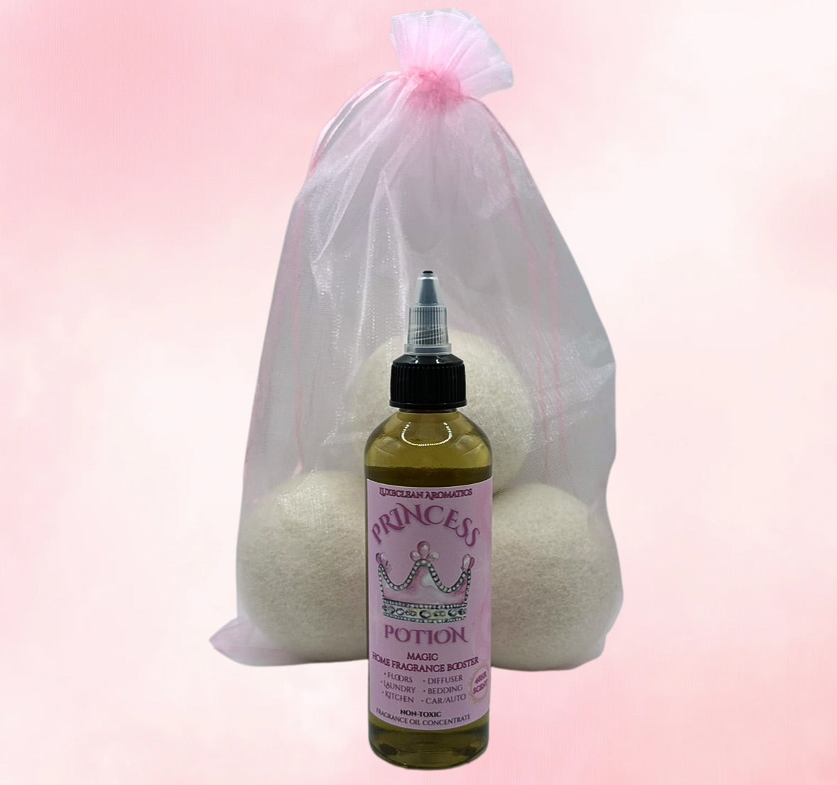 Laundry Kit - 3 Wool Dryer Balls + 1 Fragrance Booster (YOUR CHOICE!)