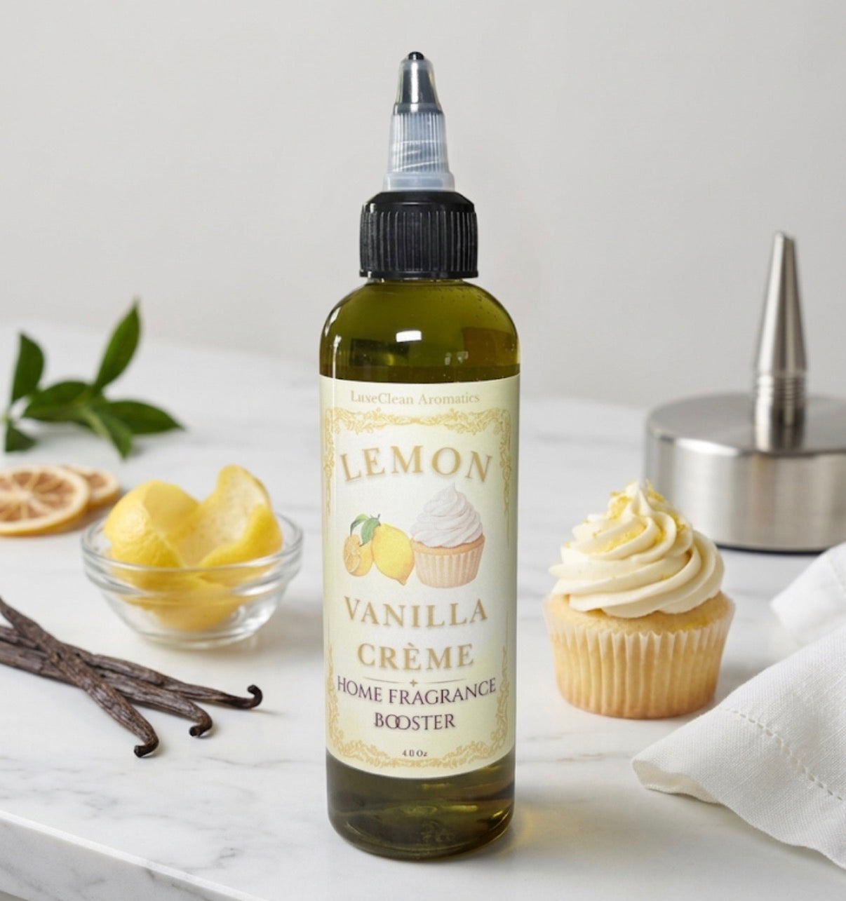 LEMON Vanilla Crème | Luxury Home Fragrance Booster