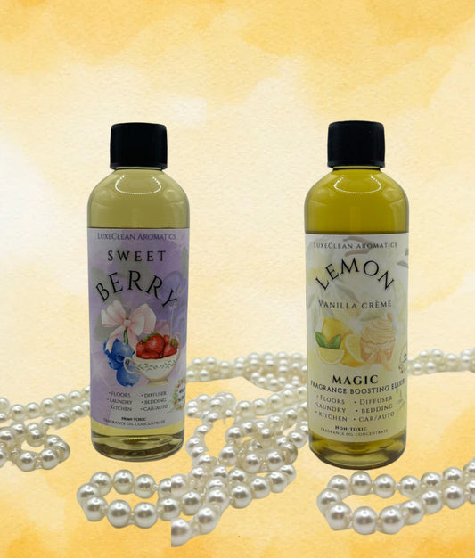 (2 PACK) Sweet Berry + Lemon Vanilla Crème - Non-toxic Home Fragrance Boosters